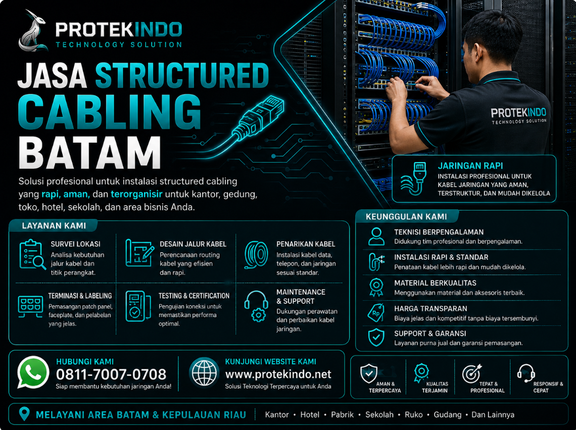 Jasa Pemasangan Structured Cabling Batam