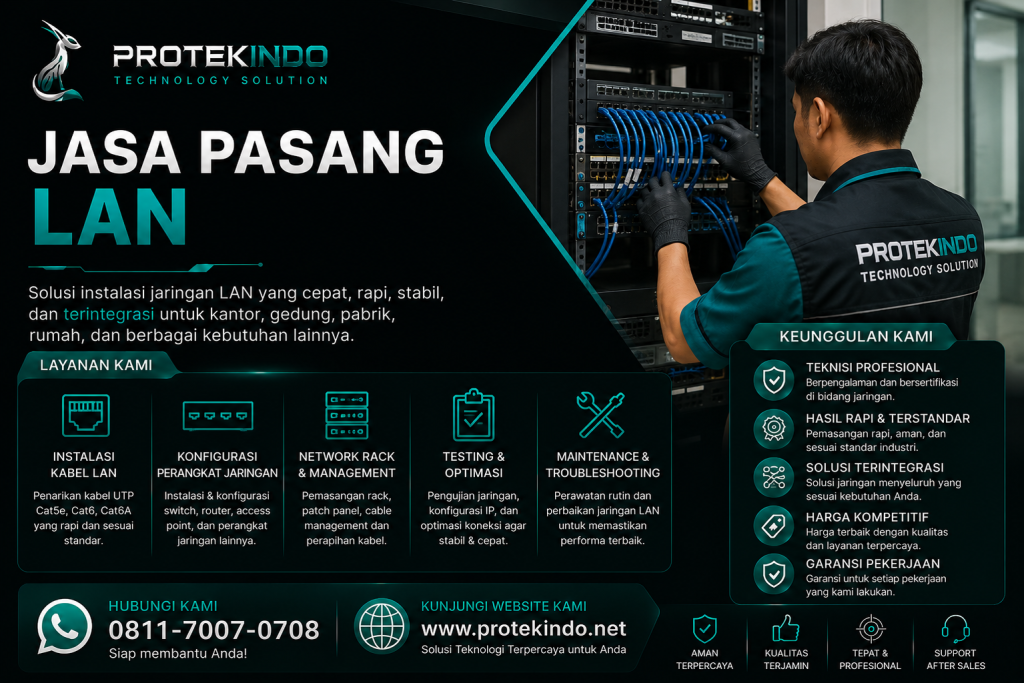Jasa instalasi LAN Batam untuk kantor dan gedung