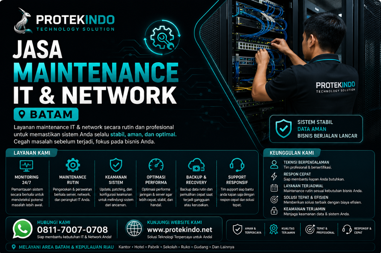 Jasa Maintenance IT & Network Batam