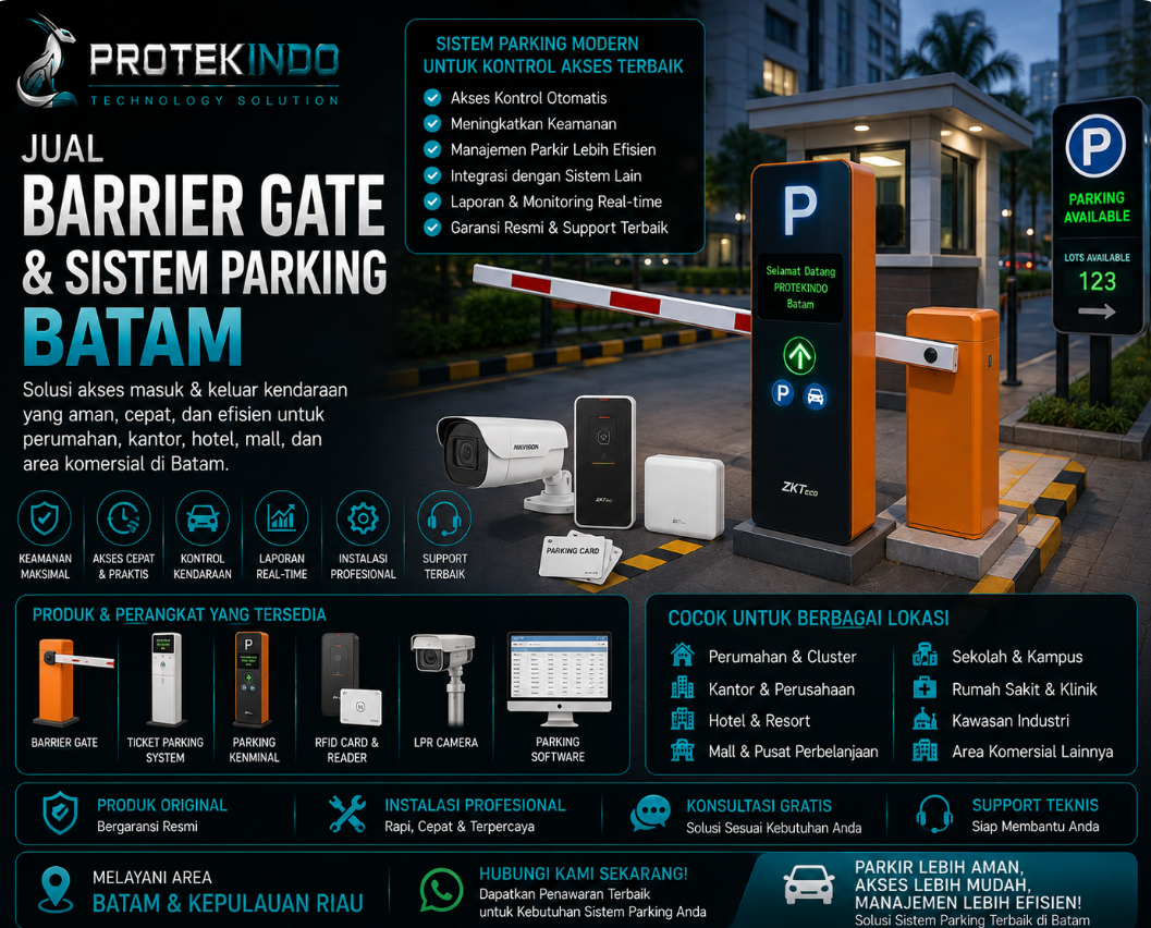 Jual Barrier Gate dan Sistem Parking Batam