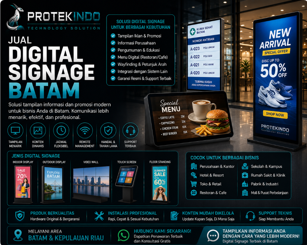 Jual Digital Signage Batam
