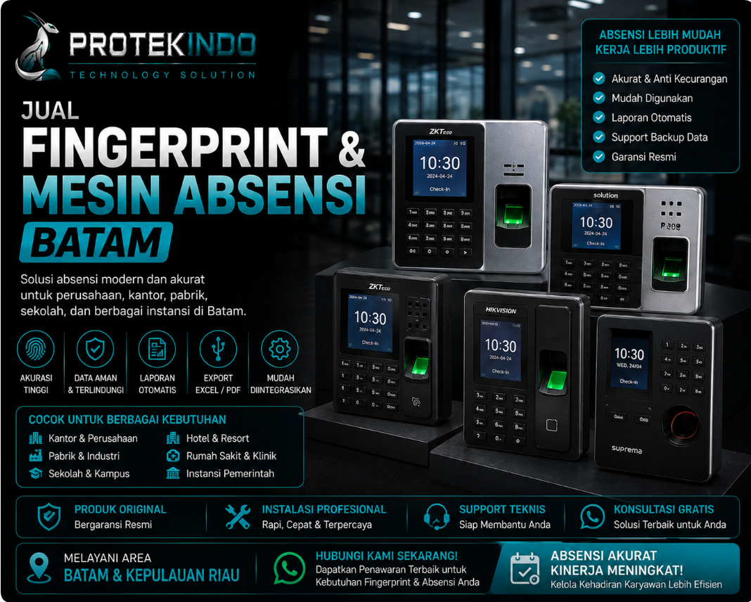 Jual Fingerprint & Mesin Absensi Batam