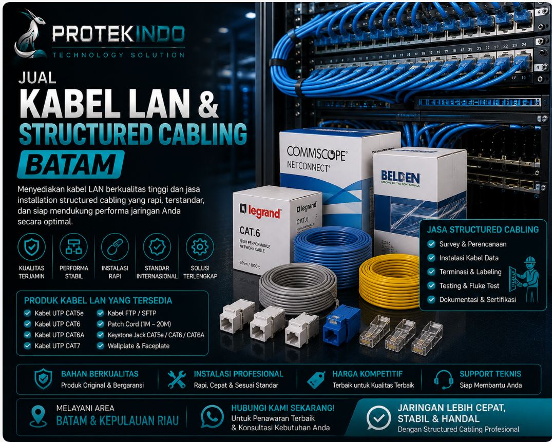 Jual Kabel LAN & Structured Cabling Batam