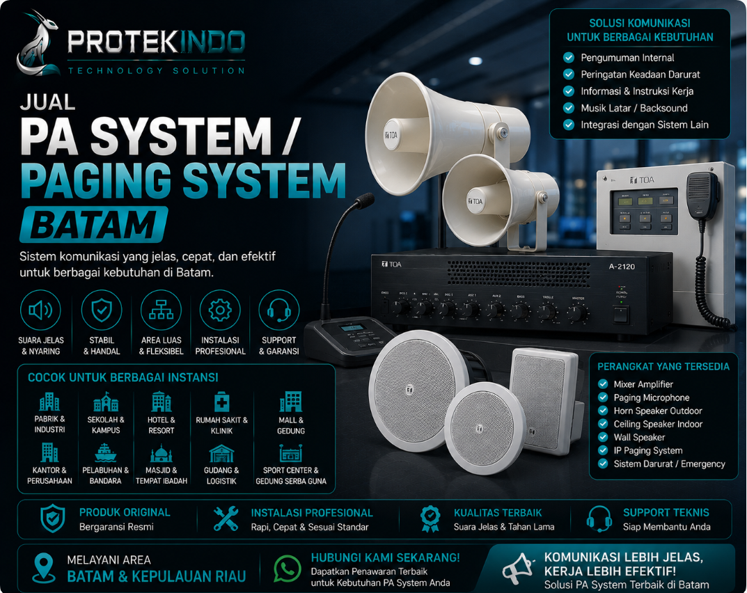 Jual PA System / Paging System Batam