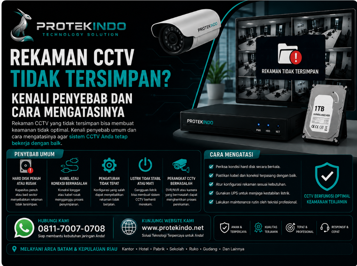Rekaman CCTV Tidak Tersimpan? Kenali Penyebab dan Cara Mengatasinya